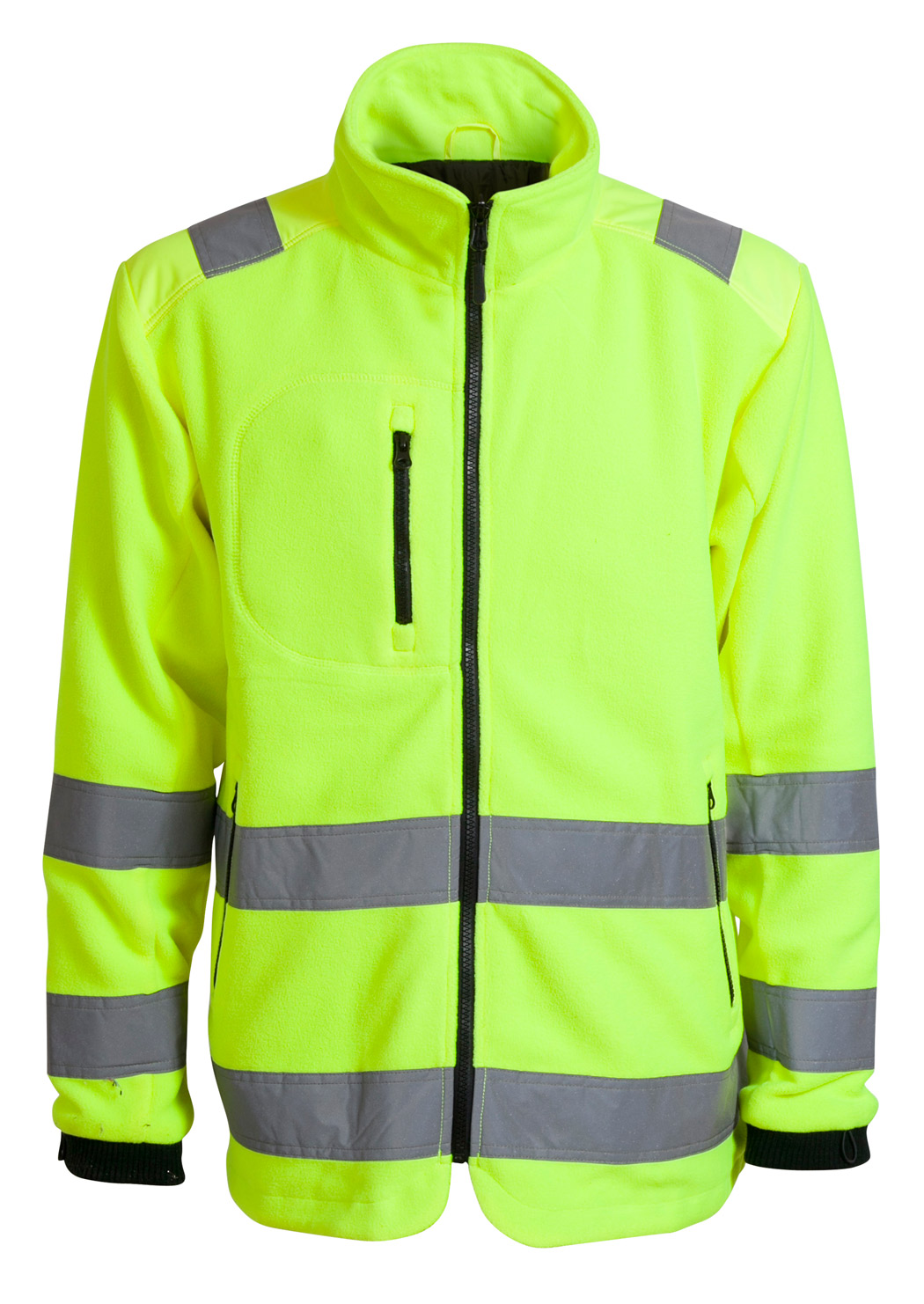 Vestes polaire fluorescente EN20471 Zipp-In