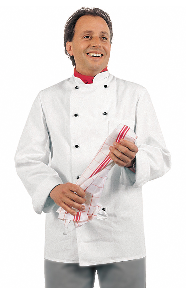 Kochjacken mit Steckknöpfen