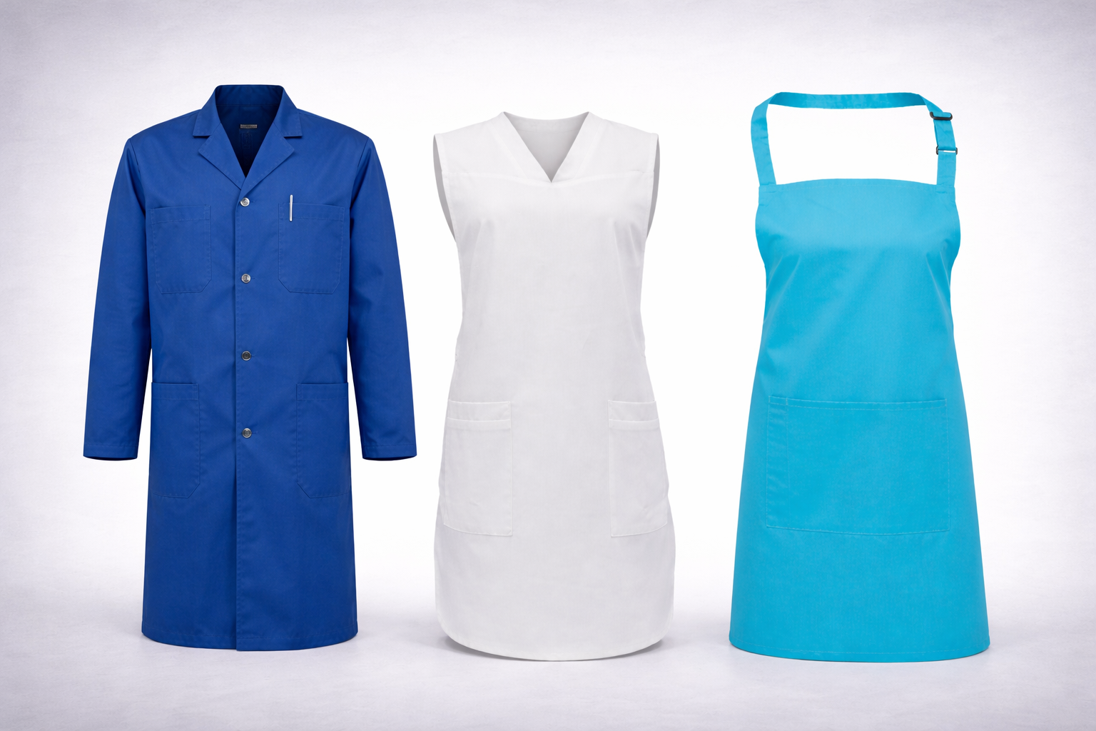 Berufsmäntel, Schürzen, Arbeitsjacken