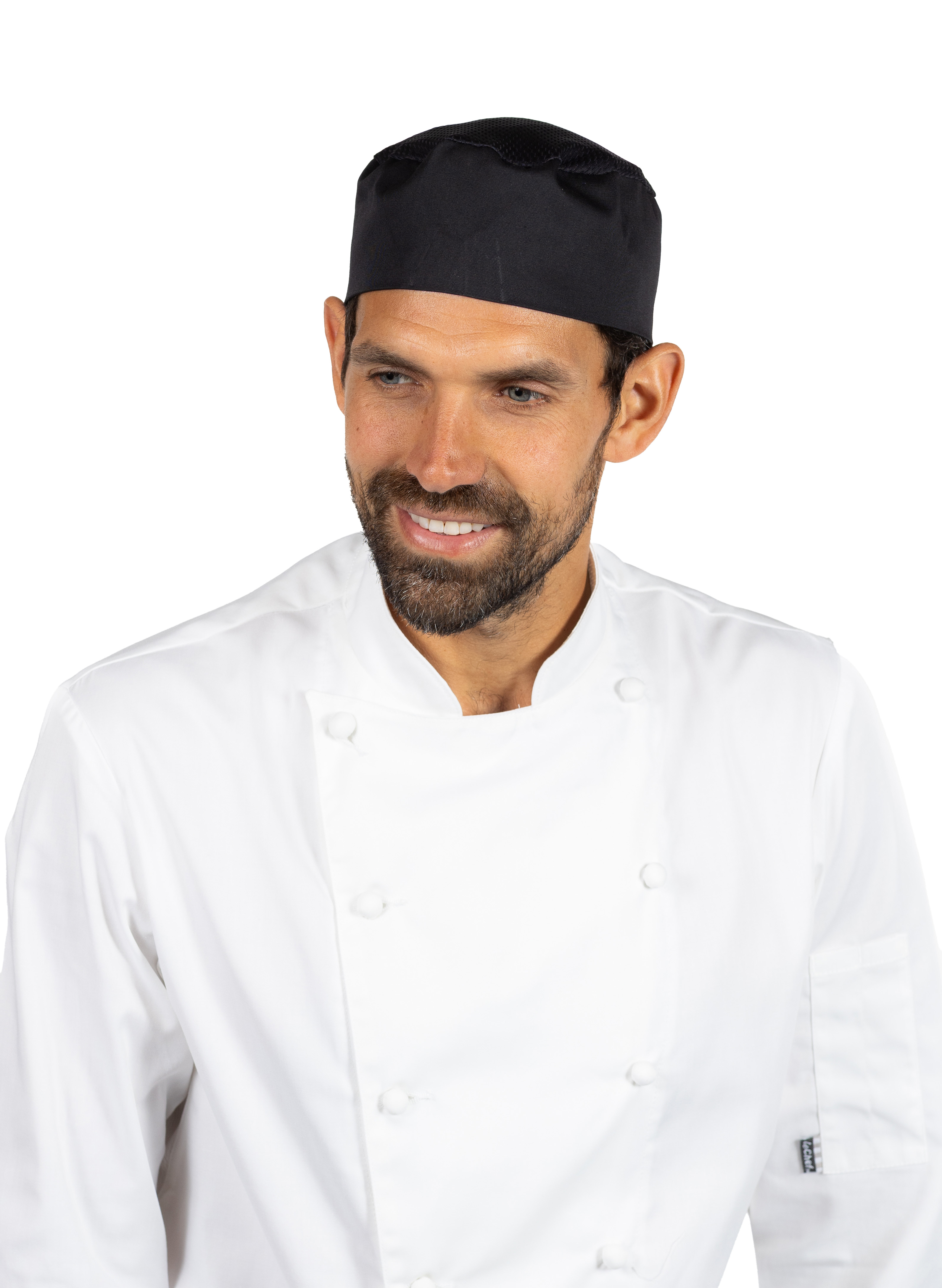 Cap's pour cuisinier/pâtissier noir