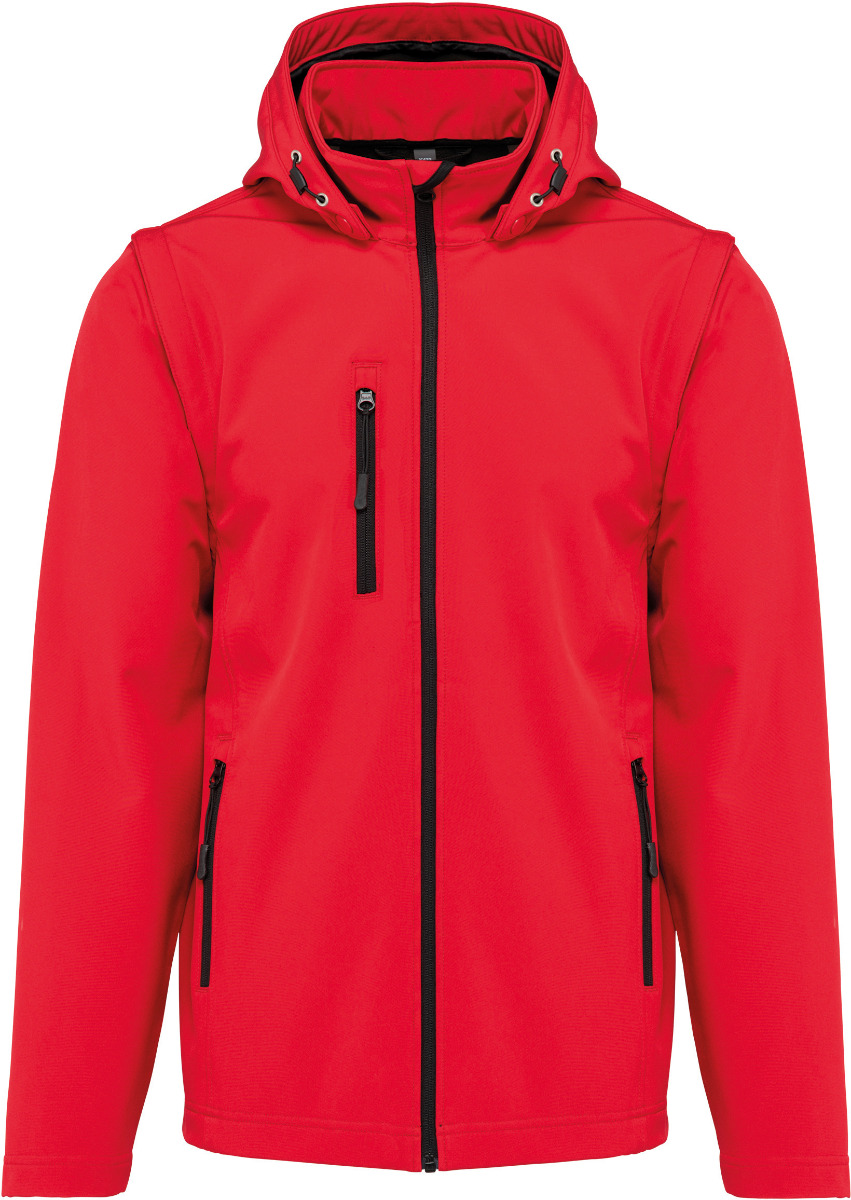 Softshelljacken mit Kapuze