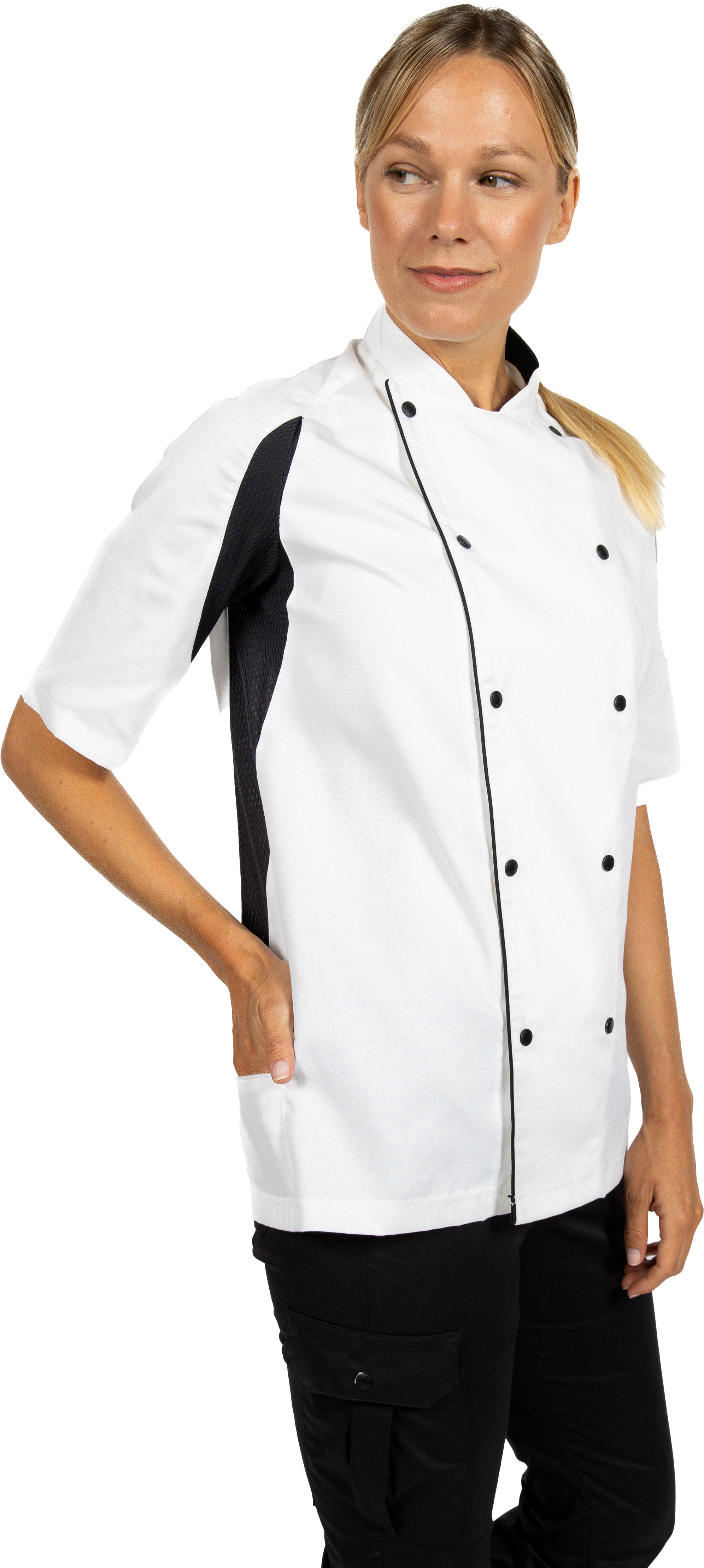 Vestons Le Chef zweifarbig, kurzarm