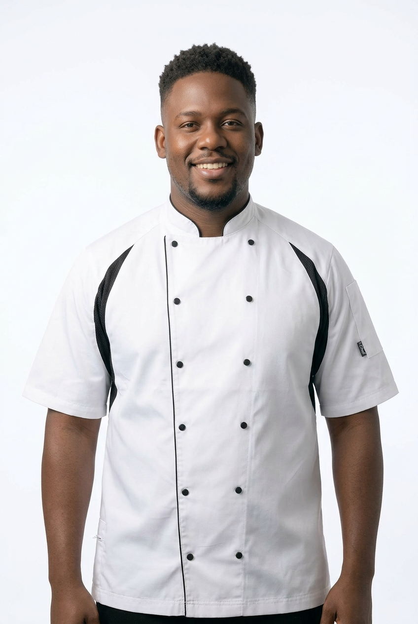 Vestons Le Chef zweifarbig, kurzarm