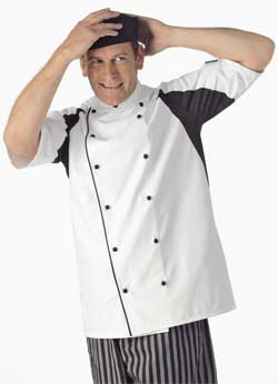 Vestons Le Chef zweifarbig, kurzarm